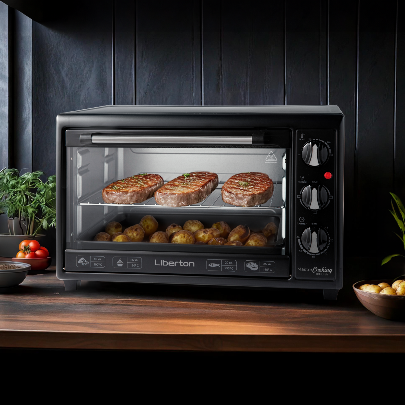 Electric oven LEO-350 Black