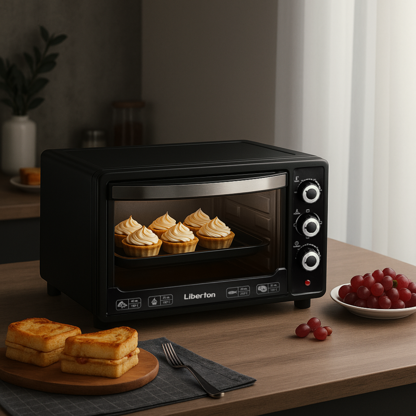 Electric oven LEO-380 Black