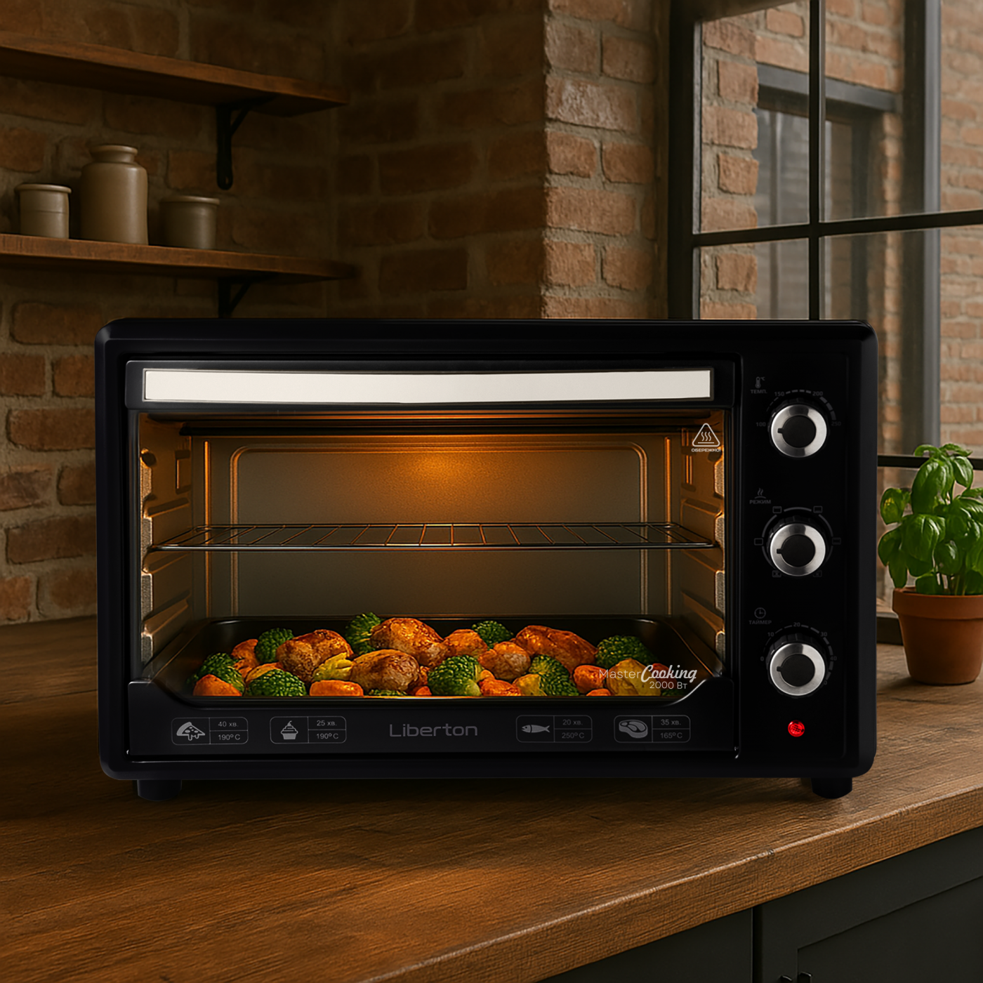 Electric oven LEO-480 Black