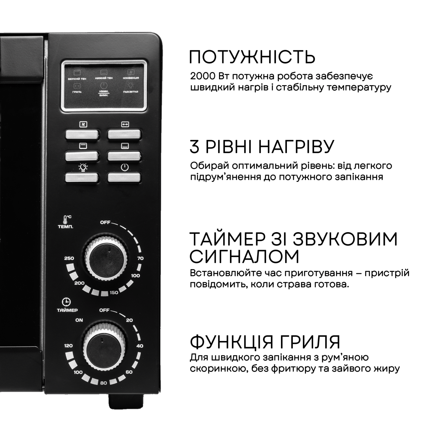 Електродуховка LEO-501Е Black