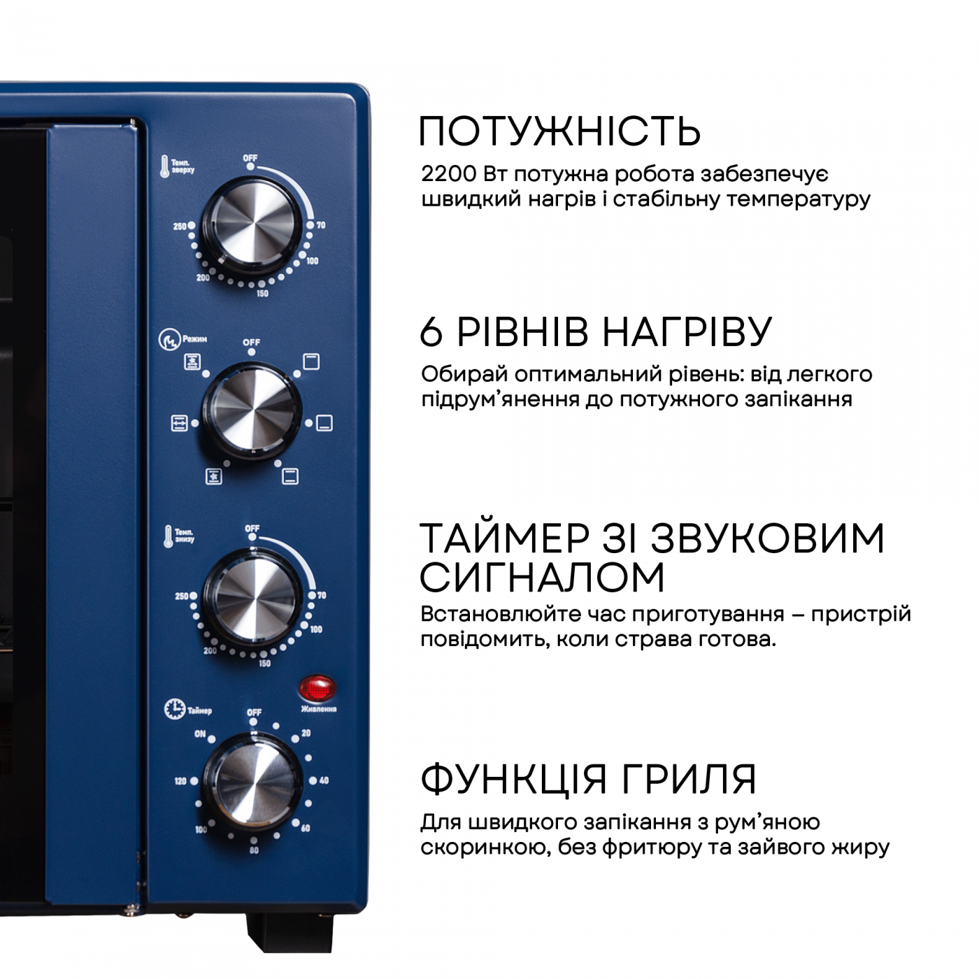 Електродуховка LEO-600 Dark Blue