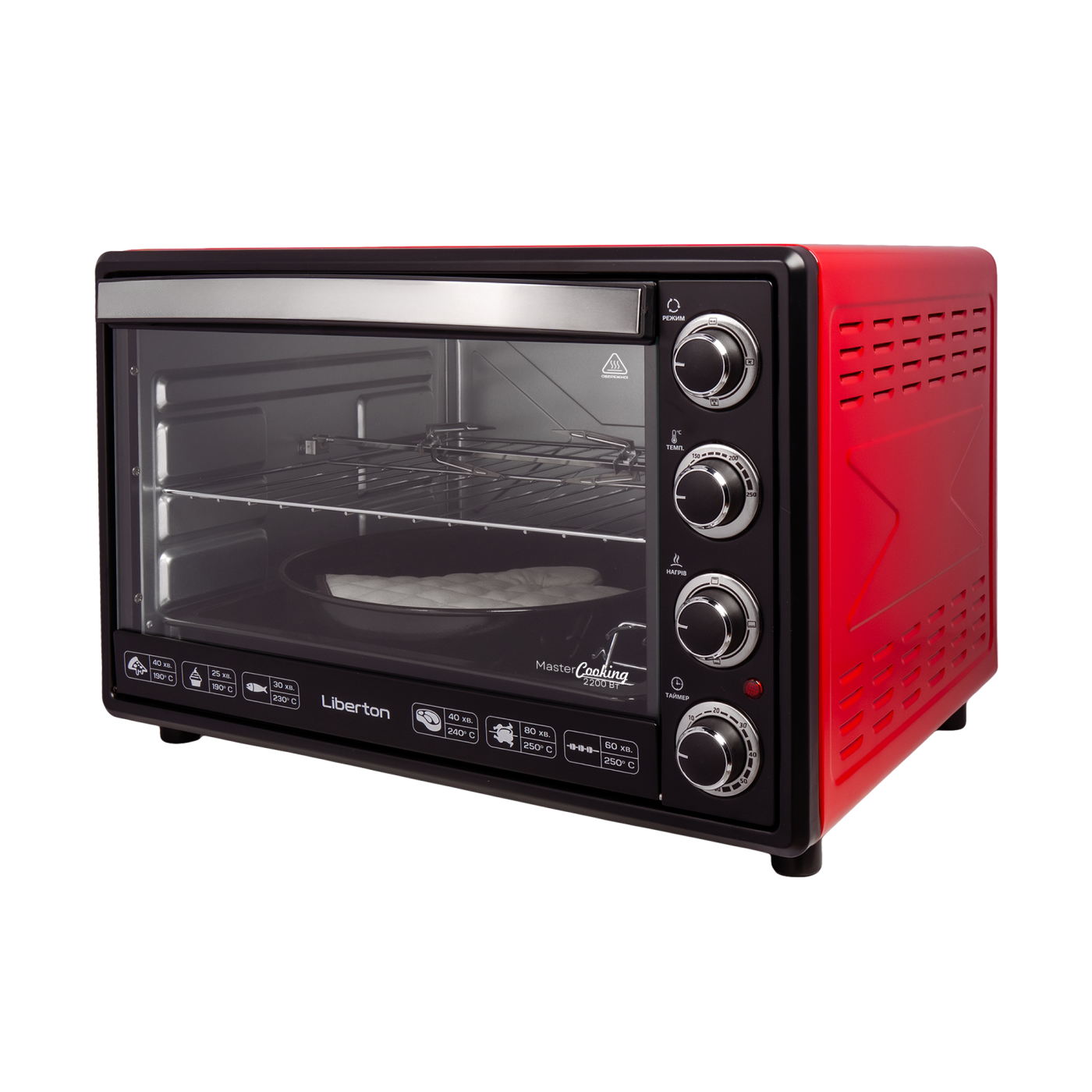 Electric oven LEO-650 Red